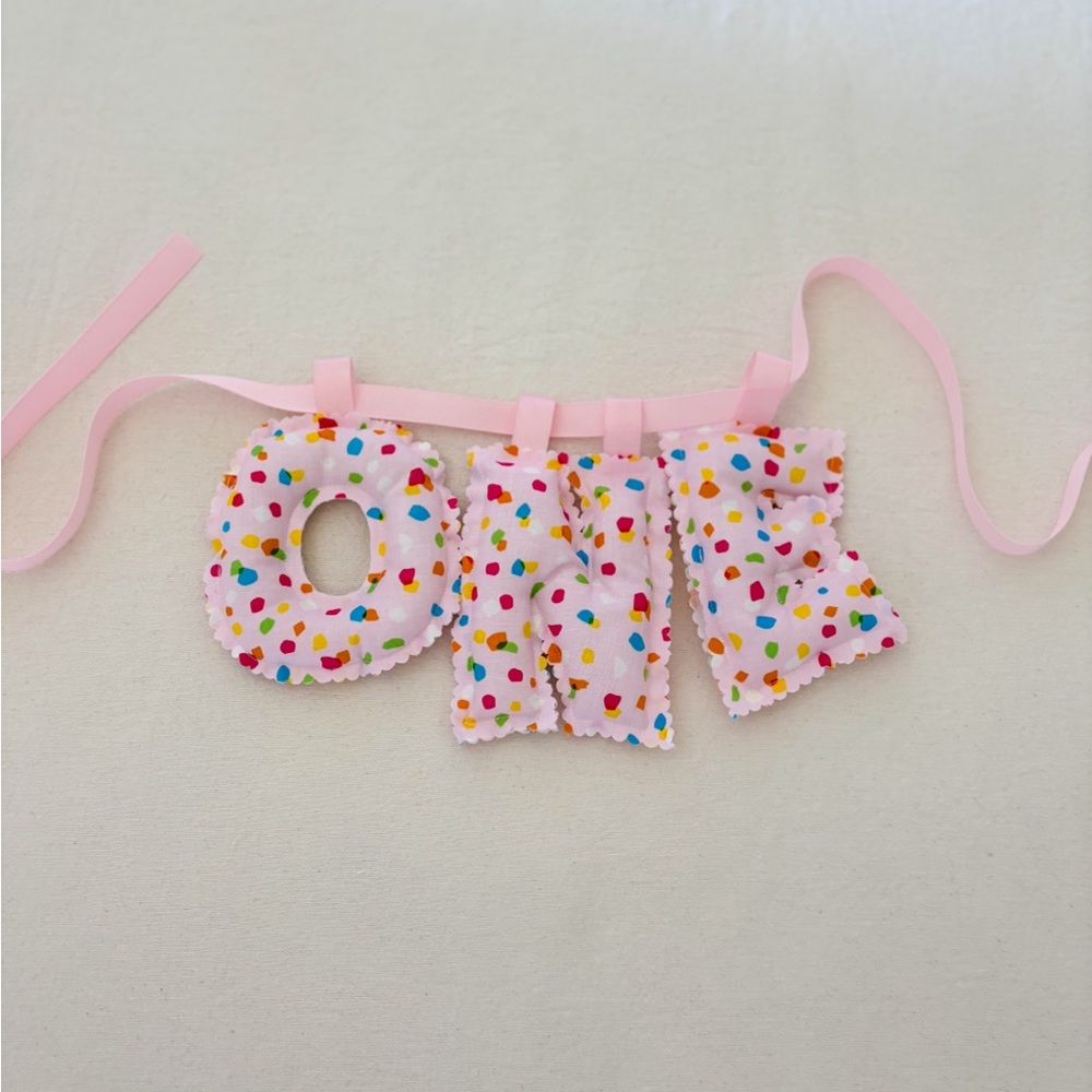 Colorful ONE Birthday Banner